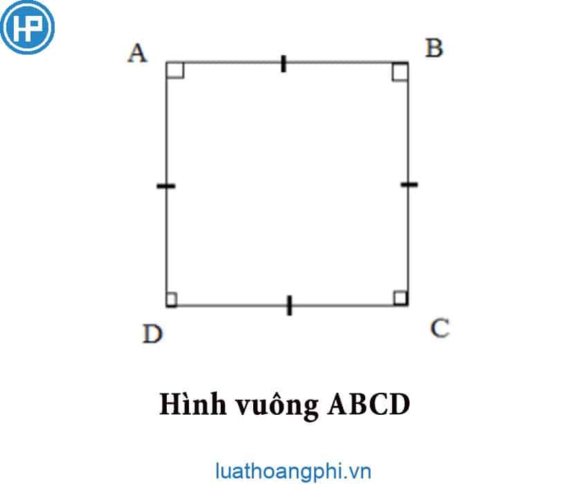 Lấy gì nhân với a và để được chu vi của hình vuông?
