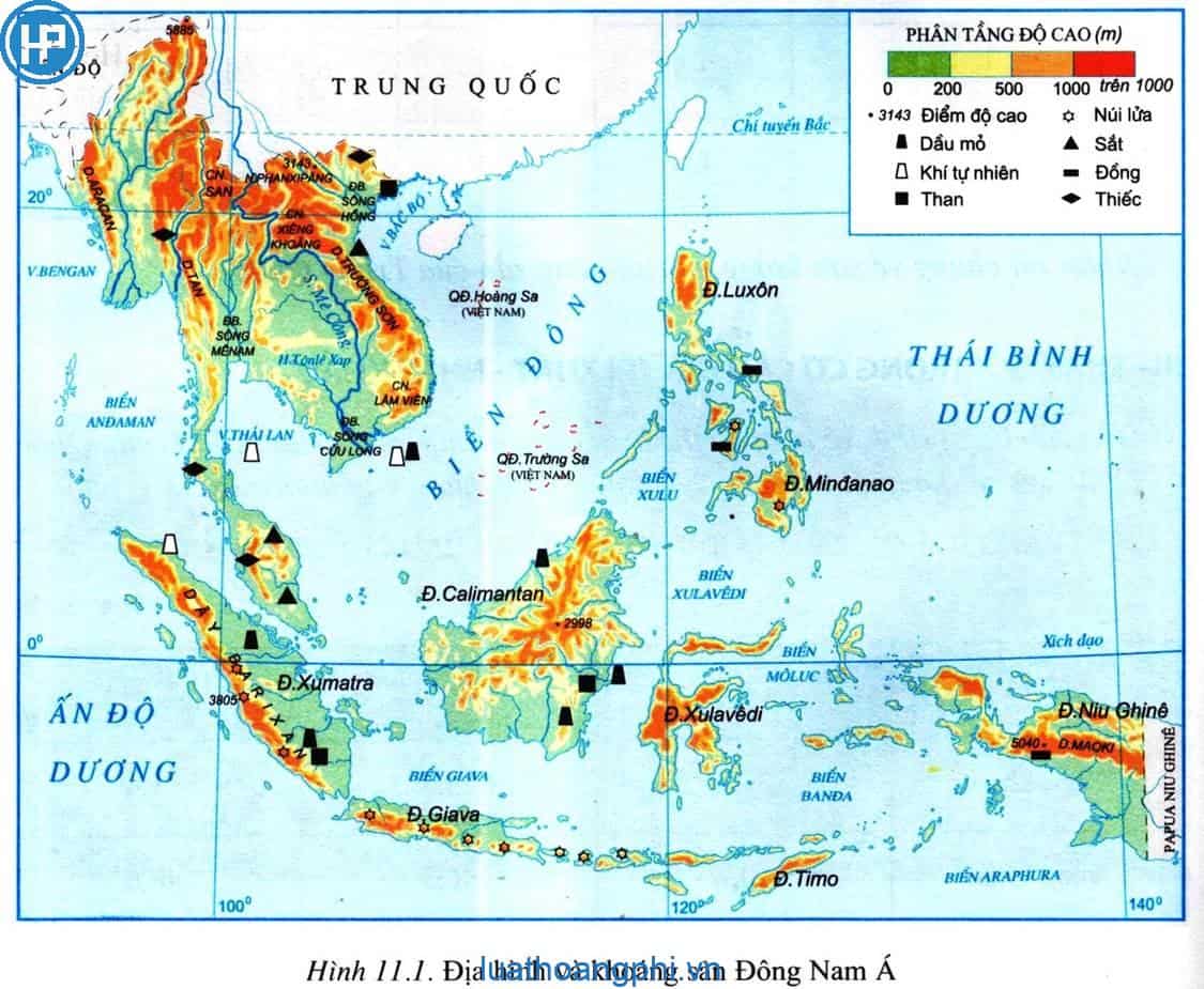Phần đất liền của khu vực Đông Nam Á mang tên là gì?