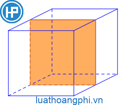 Mặt phẳng lặng đối xứng nào là phân chia hình lập phương trở nên nhì khối vỏ hộp chữ nhật?