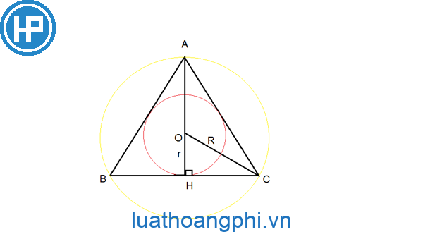 Bằng cơ hội nào là không giống, tao hoàn toàn có thể tính được bán kính đường tròn ngoại tiếp tam giác ABC?
