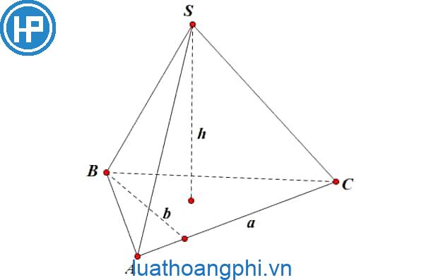 Làm thế nào là nhằm tính thể tích của một khối hình chóp lúc biết diện tích S lòng và chiều cao?
